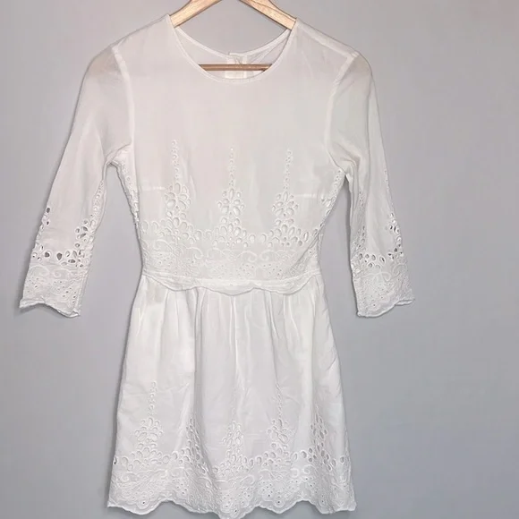 Dolce Vita White Eyelet Dress size XS - Picture 2 of 12